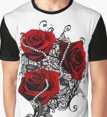 Red roses with pearls Graphic T-Shirt