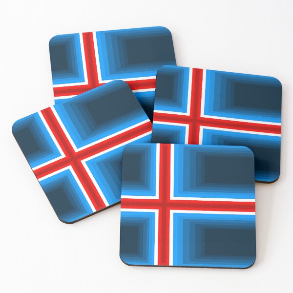 Item preview, Pixelated Icelandic Flag Minecraft Style designed and sold by schawnlees.