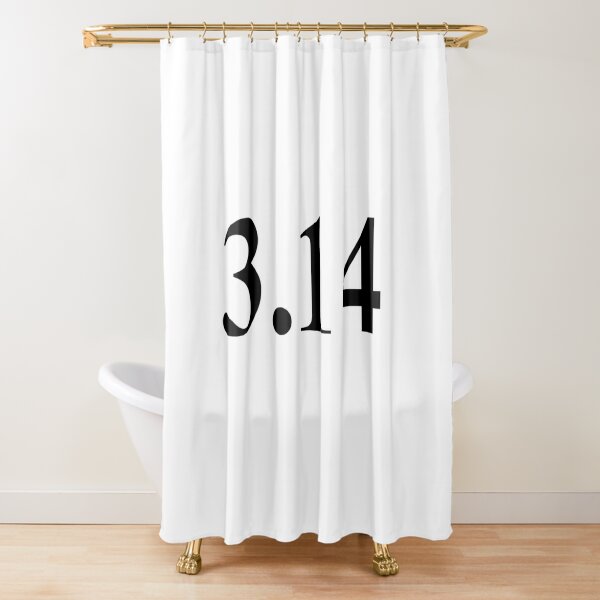 3.14, pi Shower Curtain