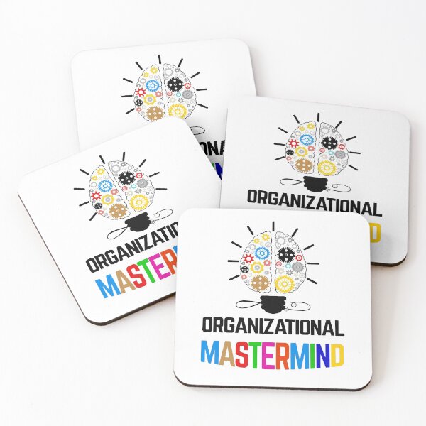 Organizational mastermind Coasters (Set of 4)