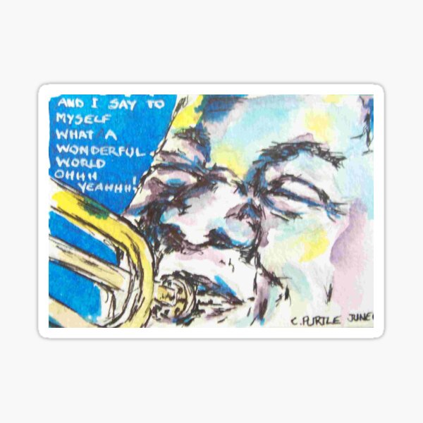 What a wonderful world Sticker