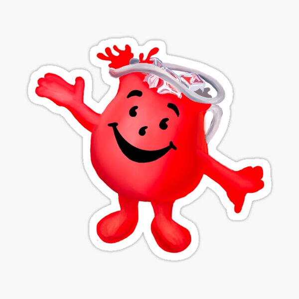 Kool Aid Man Sticker For Sale By Daynuhduhforge Redbubble