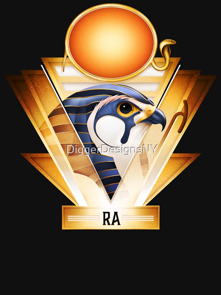 Egyptian Mythology Sun God Ra by DiggerDesignsNY