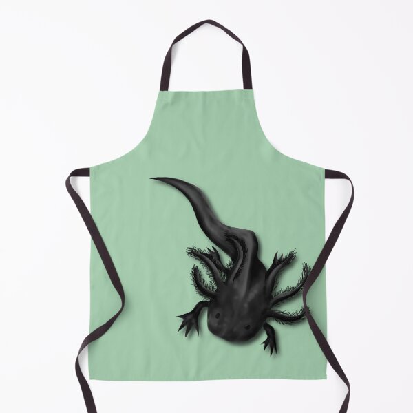 Item preview, Illustrated Melanoid Axolotl designed and sold by HRSCreates.