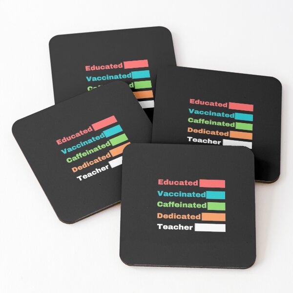 Item preview, Educated Vaccinated Caffeinated Dedicated Teacher designed and sold by dress-in.