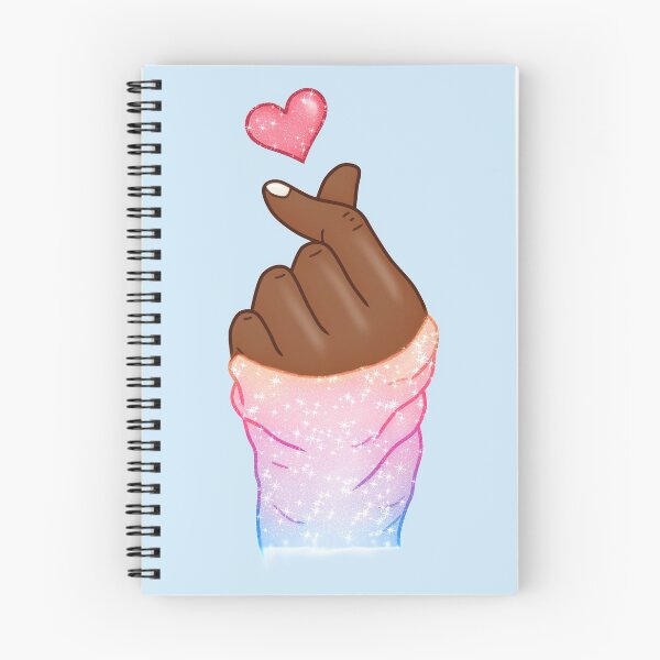 Item preview, Kpop Hand Finger Heart Love Pastel Trend Dark Skin designed and sold by Jolly-Yosei.