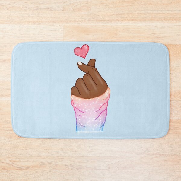 Item preview, Kpop Hand Finger Heart Love Pastel Trend Dark Skin designed and sold by Jolly-Yosei.
