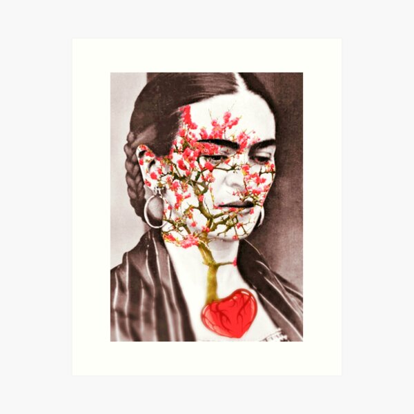 Frida Kahlo Blüte Kunstdruck