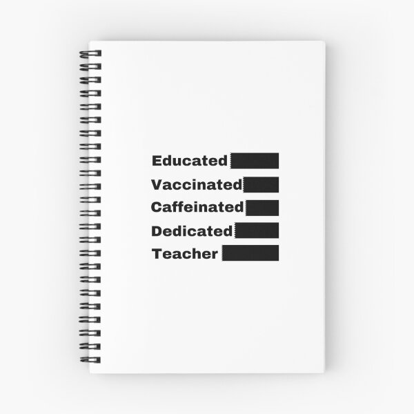 Item preview, Educated Vaccinated Caffeinated Dedicated Teacher designed and sold by dress-in.