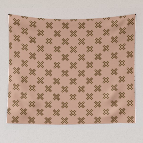 Item preview, SEAMLESS CROSS PATTERN - LIGHT BROWN designed and sold by Stylishboutique.