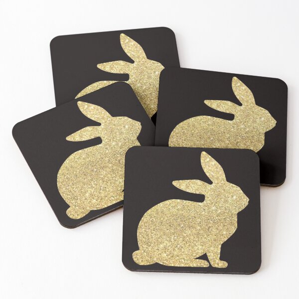 Item preview, Gold Faux Glitter Easter Bunny designed and sold by Felicity-K.