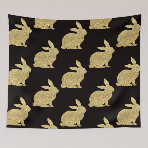 Item preview, Gold Faux Glitter Easter Bunny designed and sold by Felicity-K.