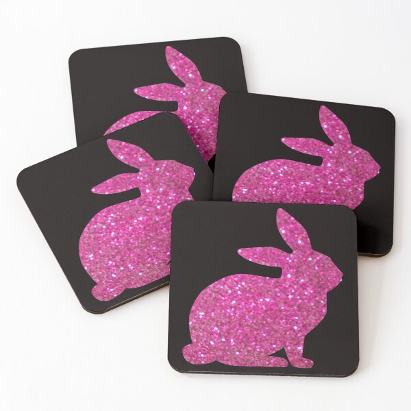Item preview, Hot Pink Faux Glitter Easter Bunny designed and sold by Felicity-K.