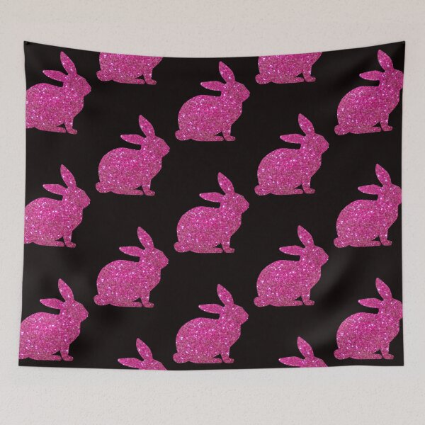 Item preview, Hot Pink Faux Glitter Easter Bunny designed and sold by Felicity-K.