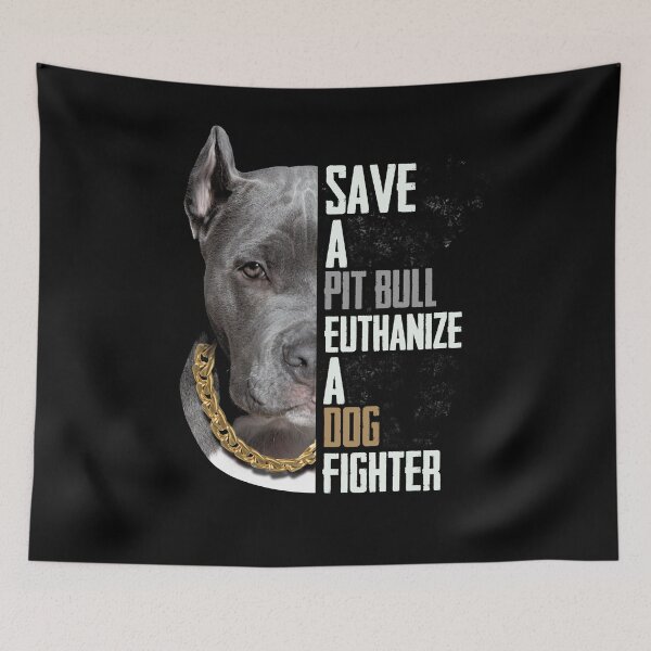 Item preview, Save A PitBull Euthanize A Dog Fighter designed and sold by BaseStore.