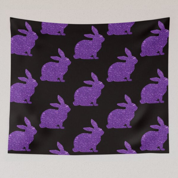 Item preview, Purple Faux Glitter Easter Bunny designed and sold by Felicity-K.