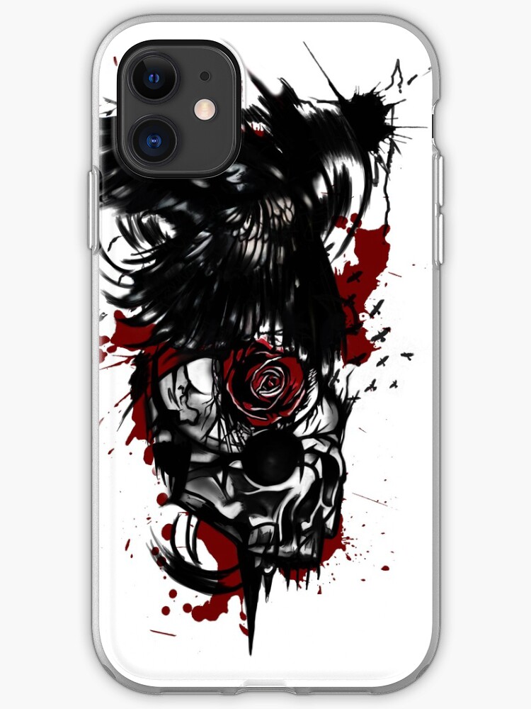Skull and Raven iphone 11 case Skull and Raven iphone 11 case