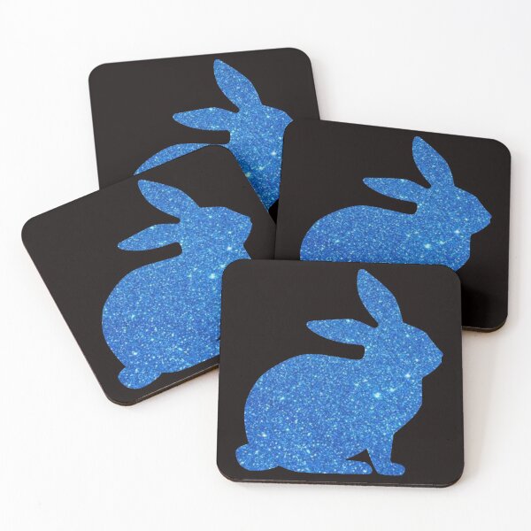 Item preview, Blue Faux Glitter Easter Bunny designed and sold by Felicity-K.