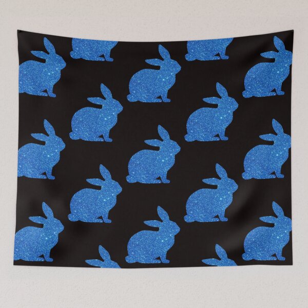Item preview, Blue Faux Glitter Easter Bunny designed and sold by Felicity-K.