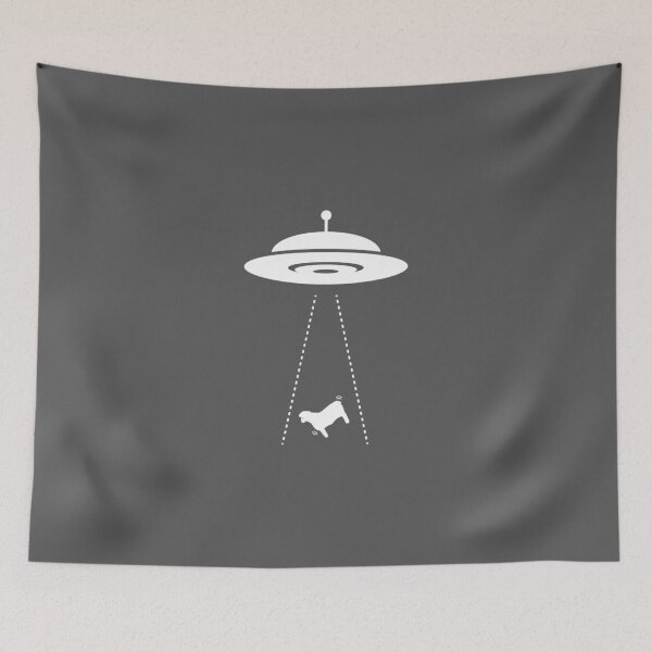 Item preview, UFO funny grey designed and sold by frenchstylehome.