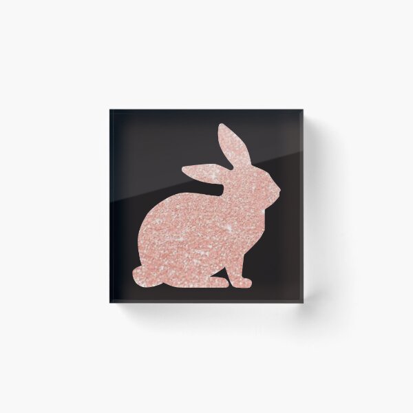 Item preview, Conejito de Pascua de oro rosa con purpurina sintética designed and sold by Felicity-K.