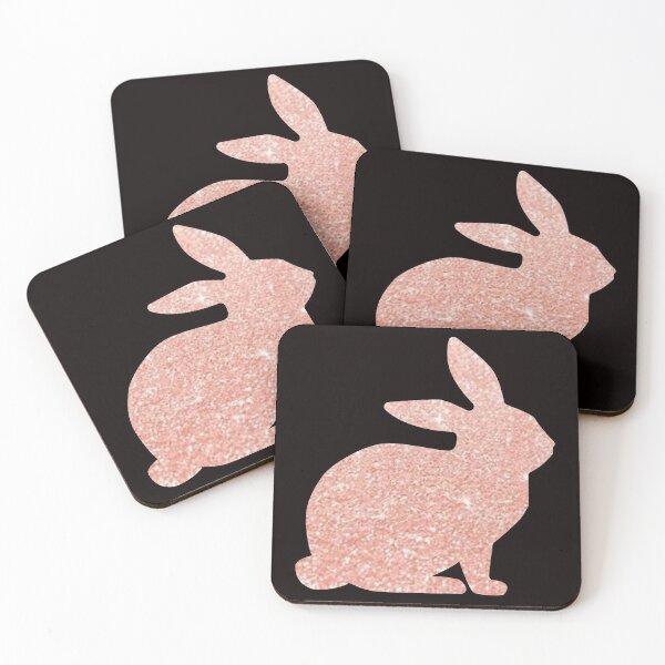Item preview, Conejito de Pascua de oro rosa con purpurina sintética designed and sold by Felicity-K.