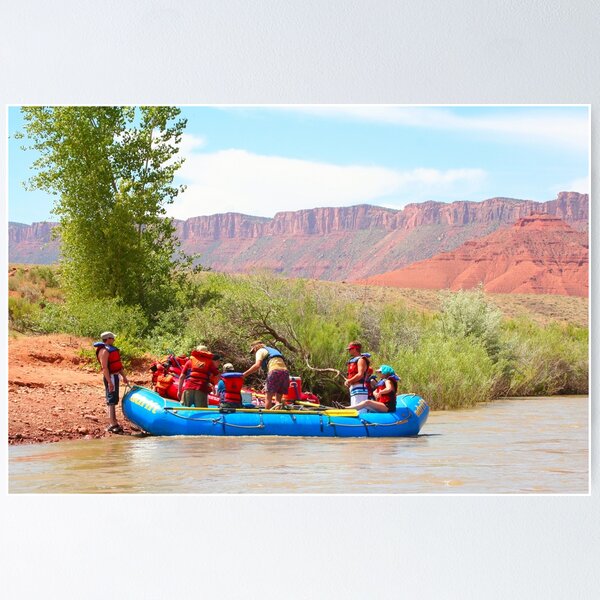 Item preview, Blue raft, Colorado River, Utah designed and sold by FranWest.