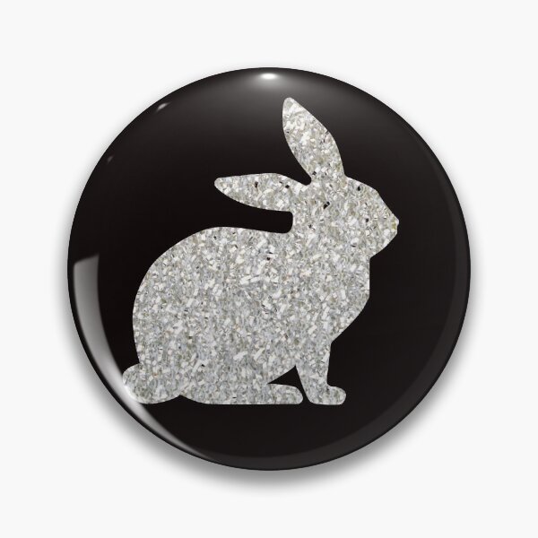 Item preview, Silver Faux Glitter Easter Bunny designed and sold by Felicity-K.