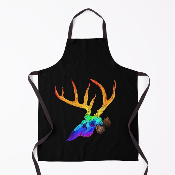 Item preview, Rainbow White Tail Buck Skull designed and sold by TinkerandBone.
