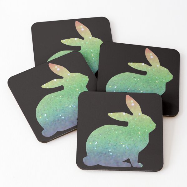 Item preview, Rainbow Ombre Faux Glitter Conejito de Pascua designed and sold by Felicity-K.