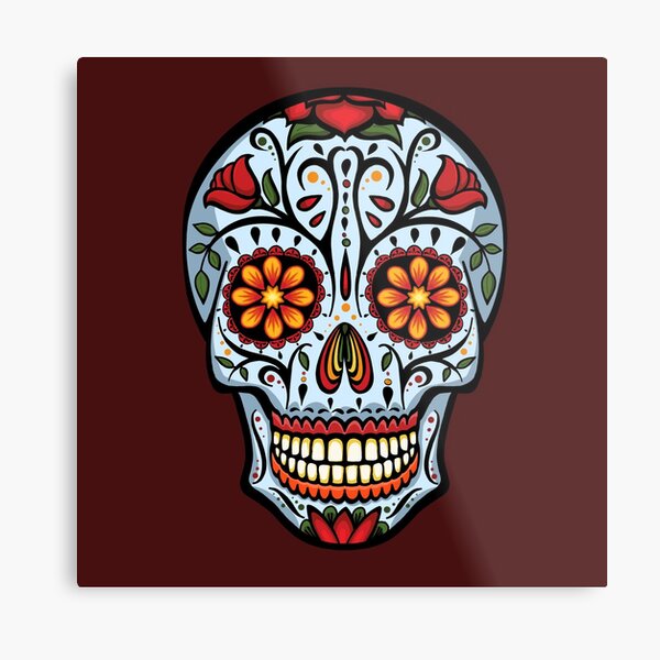 Calaca Metal Prints | Redbubble