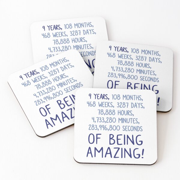 Item preview, Nine Years of Being Amazing! designed and sold by JoBella-Designs.