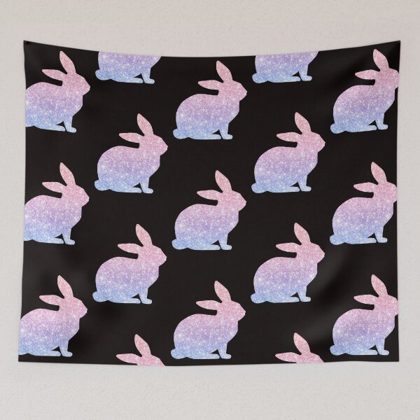 Item preview, Pastel Pink and Purple Ombre Faux Glitter Easter Bunny designed and sold by Felicity-K.