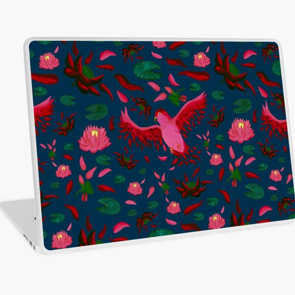Item preview, From Lotus to Lovebird Pattern - Sunset Pink & Turquoise  designed and sold by EcoElsa.