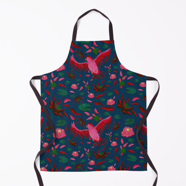 Item preview, From Lotus to Lovebird Pattern - Sunset Pink & Turquoise designed and sold by EcoElsa.