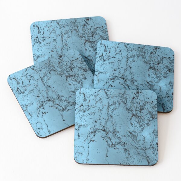Item preview, Black And Light Blue Marble Background designed and sold by RosieSunflower.