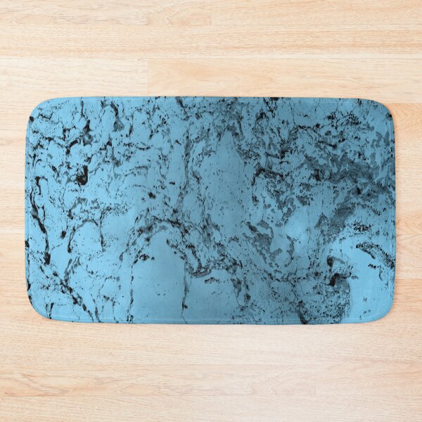 Item preview, Black And Light Blue Marble Background designed and sold by RosieSunflower.