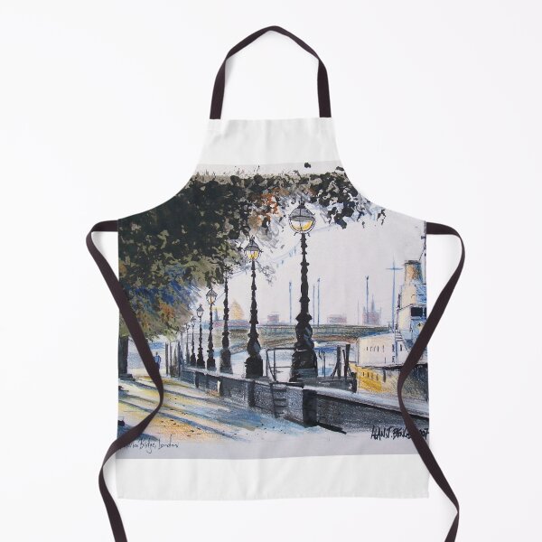 Item preview, Painting of London embankment showing Waterloo Bridge designed and sold by Al Benge.