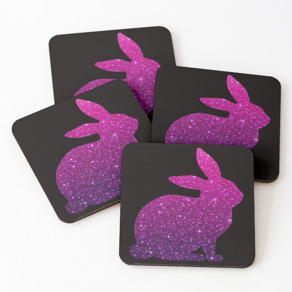 Item preview, Hot Pink and Purple Ombre Faux Glitter Easter Bunny designed and sold by Felicity-K.