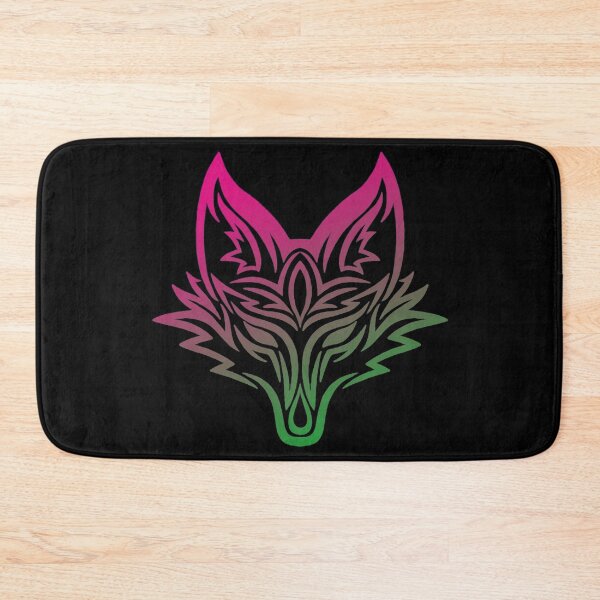 Item preview, Tribal Fox Head - Pink & Green designed and sold by Katrina Montgomery.