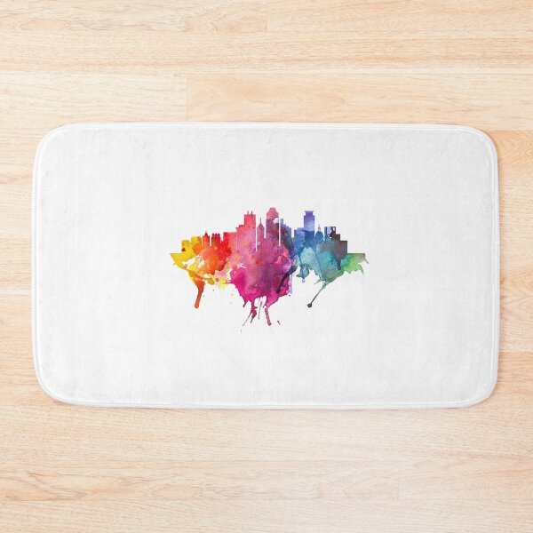 Item preview, Minneapolis Skyline Watercolor Splashes designed and sold by MinnesotApparel.