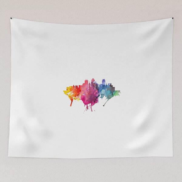 Item preview, Minneapolis Skyline Watercolor Splashes designed and sold by MinnesotApparel.