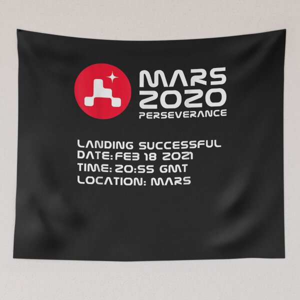 Item preview, Mars 2020 Perseverance Rover NASA Mission Logo JPL Landing T-Shirt designed and sold by Lukifo-Glacier.