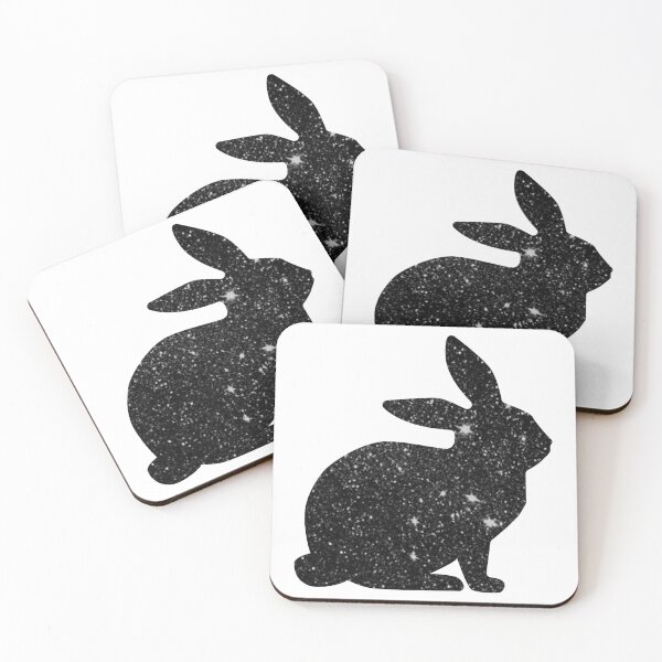 Item preview, Black Faux Glitter Easter Bunny designed and sold by Felicity-K.