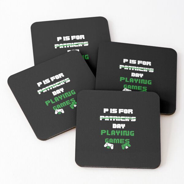 Item preview,  P is For Playing Games st Patricks Day, St Patrick's Day Gamers designed and sold by dress-in.