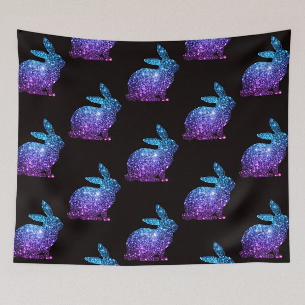 Item preview, Teal and Purple Ombre Faux Glitter Easter Bunny designed and sold by Felicity-K.