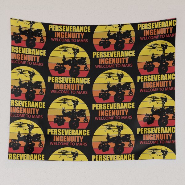 Item preview, Perseverance Ingenuity Welcome To Mars Red Planet designed and sold by GravitiTees.