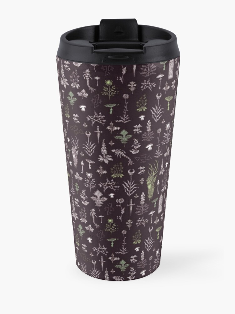 Alternate view of Ancient Forest - Pink  Travel Coffee Mug