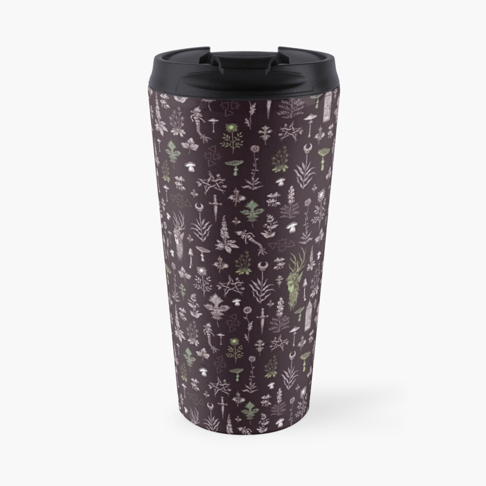 Ancient Forest - Pink  Travel Coffee Mug
