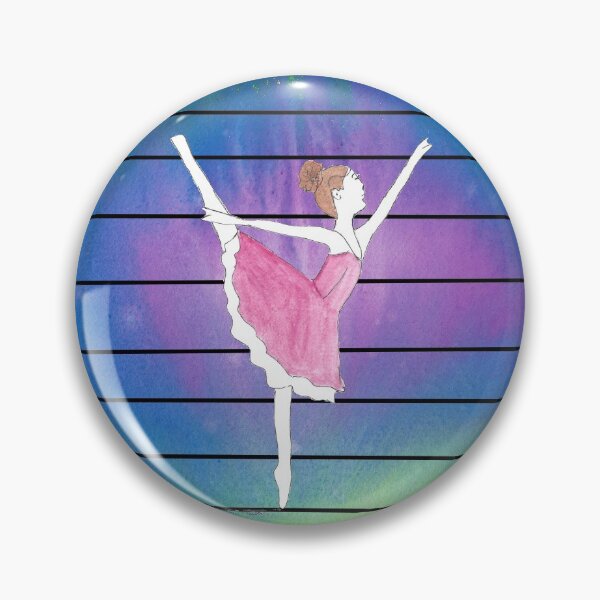 Item preview, Ballerina in Abstract Colored Circle with Lines designed and sold by AliCatOriginals.